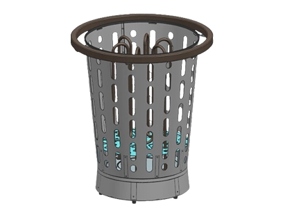 Nowy okrągły podgrzewacz do sauny